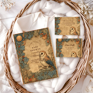Servilleta De Papel Chupinada de búho del bosque vintage para bebé