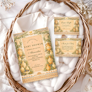 Invitación Fiesta de Bebé de Aceituna Griega