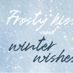 Invitación Besos escarpados y deseos de invierno Boda foresta