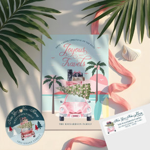 Póster Fresco cortar árboles de Navidad Moda color de agu
