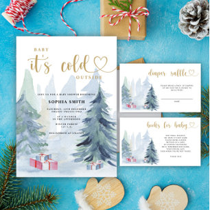 Invitación Bebé, hace frío afuera de la ducha de bebé