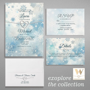 Invitación a la boda de Winter Wonderland