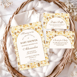Invitación Dulce Llegada a la Colmena Baby Shower