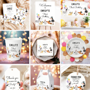 Plato De Papel Dog Birthday Puppy Pawty Animales Mascota Vet Mode