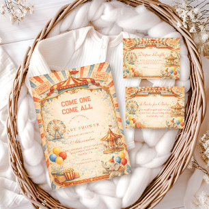 Servilleta De Papel Ducha de Bebé del Circo de Cuentacuentos