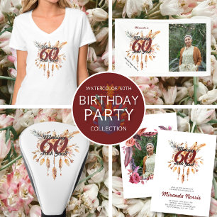 Cojín Decorativo Moda Patrón de Bouquet Floral Boho Occidental