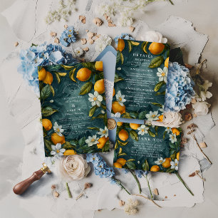 Tarjeta De Agradecimiento Boda Botánica en el Fresco Limonar