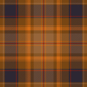 Papel De Regalo Marrón elegante   Anaranjado   Blue Plaid Checkere