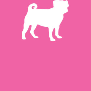 Invitación Pug Dog Baby Shower Puppy Pink Chica