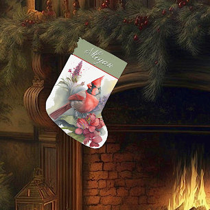 Tarjeta de árbol de navidad de color de agua cardi