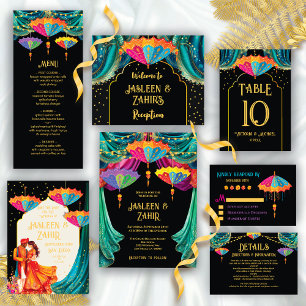 Tarjeta de información de detalles del Boda de luc