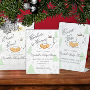 Invitación Chocolate y Cocoa Baby Shower