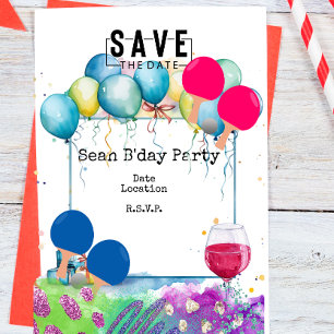 Invitación Fiesta de cumpleaños de Ping Pong