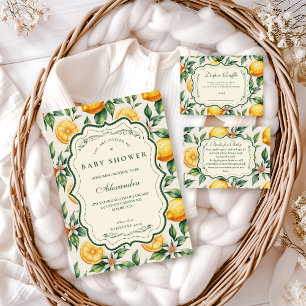 Invitación Ducha de Bebé en Huerto de Cítricos