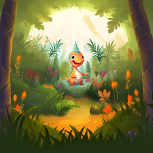 Servilleta De Papel Bosque tropical de los dinosaurios cutáneos   Cump