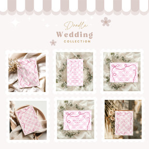 Reserva La Fecha Boda de Bow Gingham Lemons