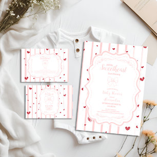 Invitación Whimsical El día de San Valentín Baby Shower
