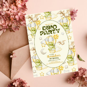 Tarjeta De Recepción Libros de Baby Shower sobre el tema de los dinosau