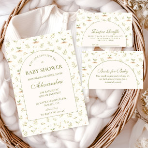 Invitación Fiesta de Jardín de Pequeño Brote: Baby Shower
