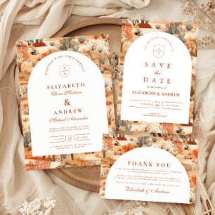 Tarjeta De Agradecimiento Boda en el Desierto Floral del Suroeste