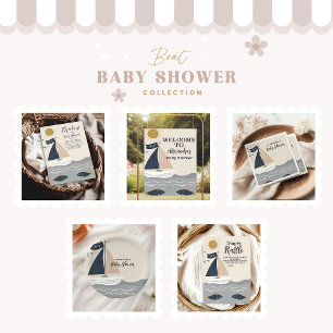 Servilleta De Papel Baby Shower Nautical Boat
