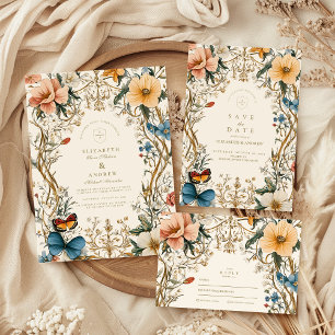 Tarjeta De Agradecimiento Forest Floral Fern Boda