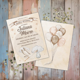 Servilleta De Papel Baby Shower de almacenamiento de color agua
