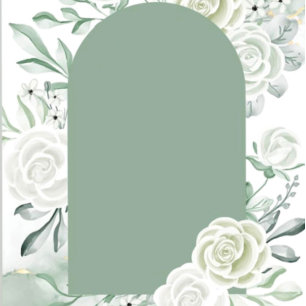 Invitación Dusty Sage Watercolor Floral Wedding Shower