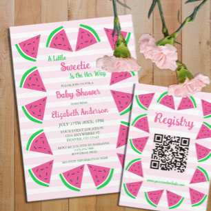 Invitación Sweet Watermelon Baby Shower