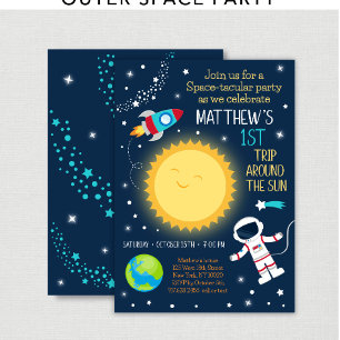 Invitación Aniversario de la explosión de un cohete espacial