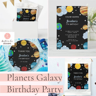 Lámina Planetas de presupuesto Invitación a la Galaxia de