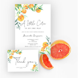 Tarjeta De Recepción Acuarela cuántas mandarinas hay en el frasco