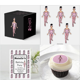 Invitación de cumpleaños de Ballerina #4
