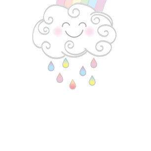 Invitación Las gotas de lluvia torcidas nubes el Baby Shower 