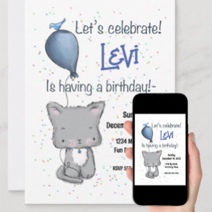 Cachorro, segunda invitación de cumpleaños, Person