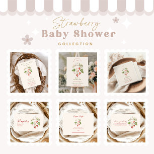 Invitación Strawberry Baby Shower