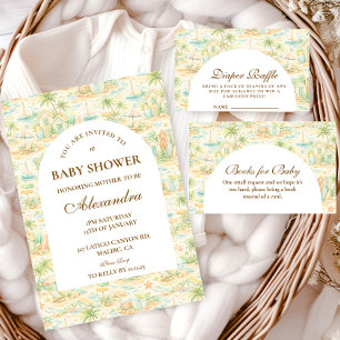 Invitación Animales Tropicales de Cuentos de Hadas  Baby Show