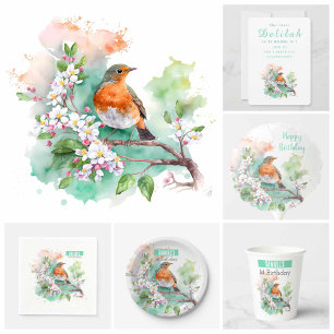 Robin de vibes de primavera - Tarjeta de invitació