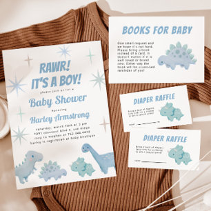 Invitación Baby Shower de Dinosaur