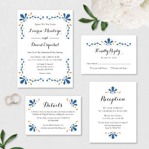 Invitación a la boda de Talavera en México