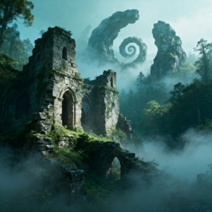 Llaveros de paisaje al atardecer de la isla de Pad