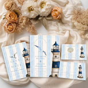 Invitaciones Acrílicas Boda del faro náutico