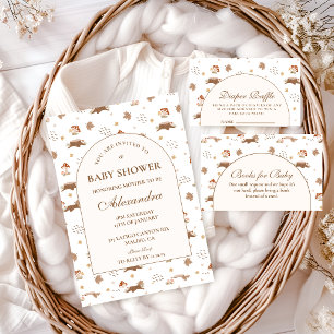 Servilleta De Papel Baby Shower del Caprichoso Bosque de Otoño