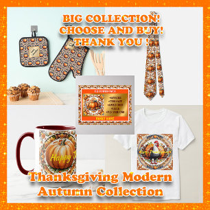Corbata Colección de otoño de la calabaza moderna de Acció