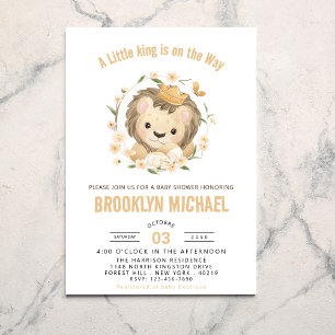 Tarjeta De Recepción Baby Lion king Diaper Raffle Ticket