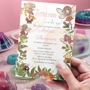 Invitación Hadas y letiburones del bosque de bosques mágicos 