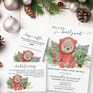 Invitación Podemos Esperar A Los Navidades De Baby Shower Boh