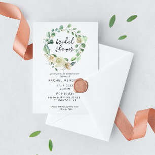 Invitación Elegante Boda Romántico Rosa Bouquet