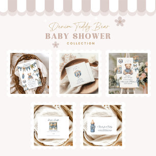 Servilleta De Papel Blue Jean Baby Denim Baby Shower