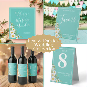 Invitación a la boda de marchas Verde azuladas y b